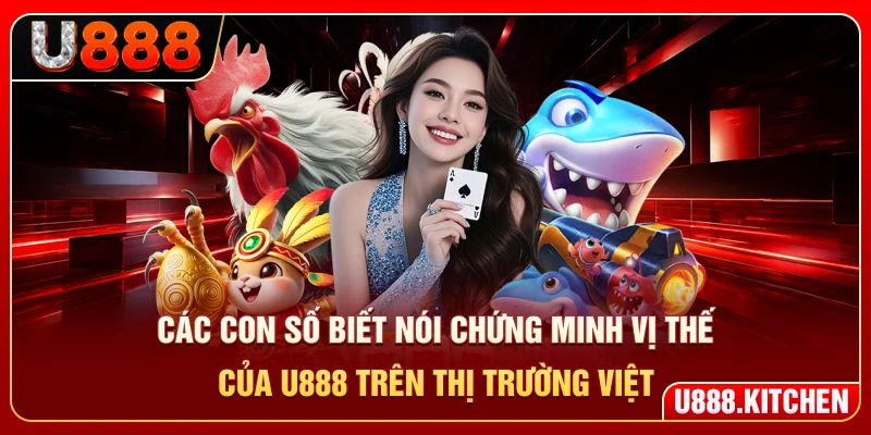 Các con số biết nói chứng minh vị thế của U888 trên thị trường Việt